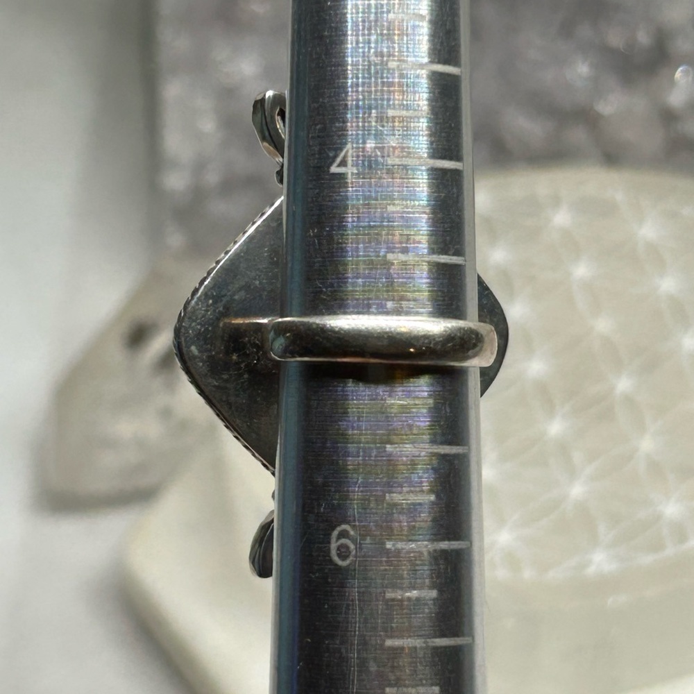 Turquoise Checkered Ring - Picture 6 of 7